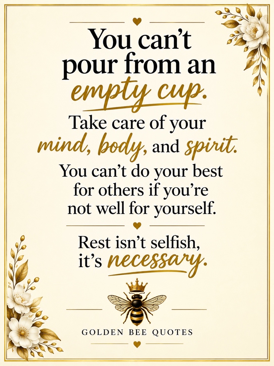 @Golden Bee Quotes
