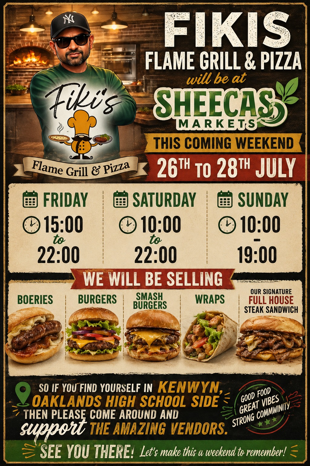 @Fiki's Flame Grill and Pizza