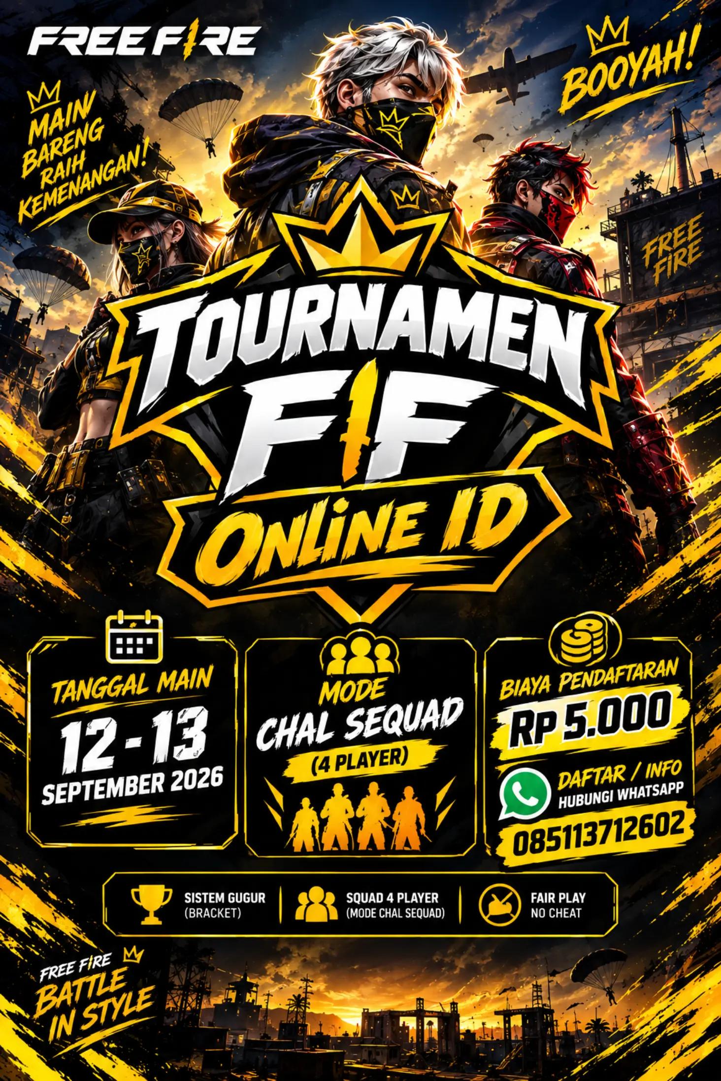 @TOURNAMEN FF ONLINE ID