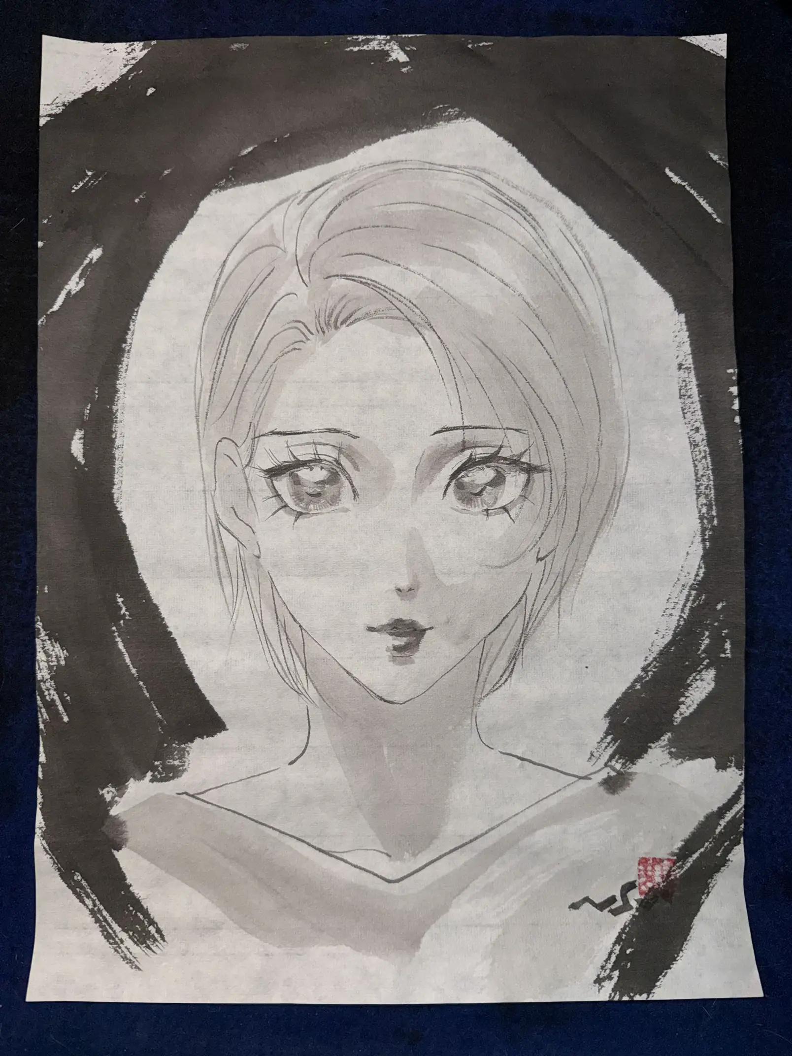 @まさい【うーちゃんちの墨絵画家】