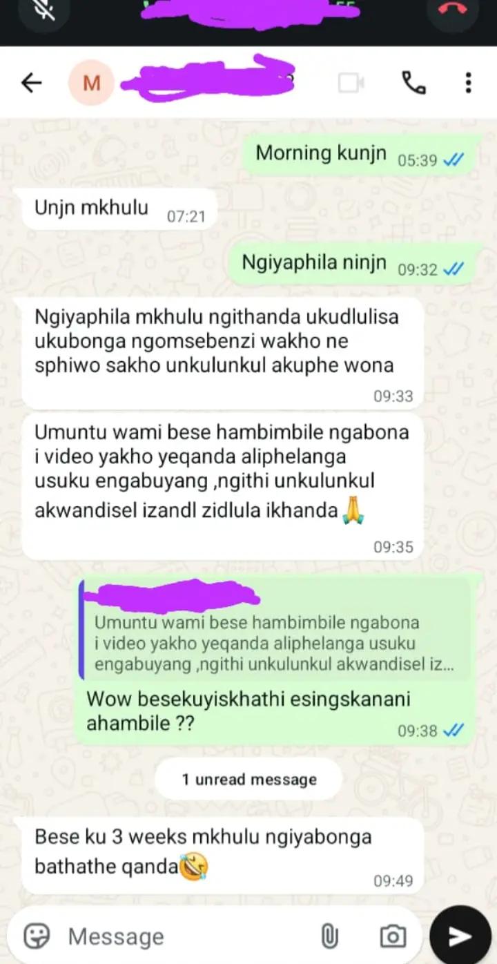 @Gogo mamoyo mazololo.