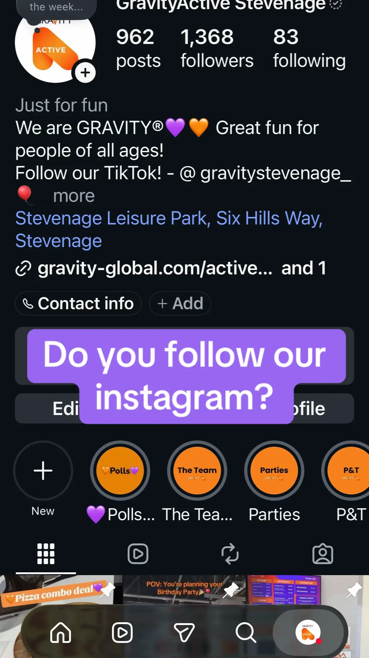 @Gravity Stevenage