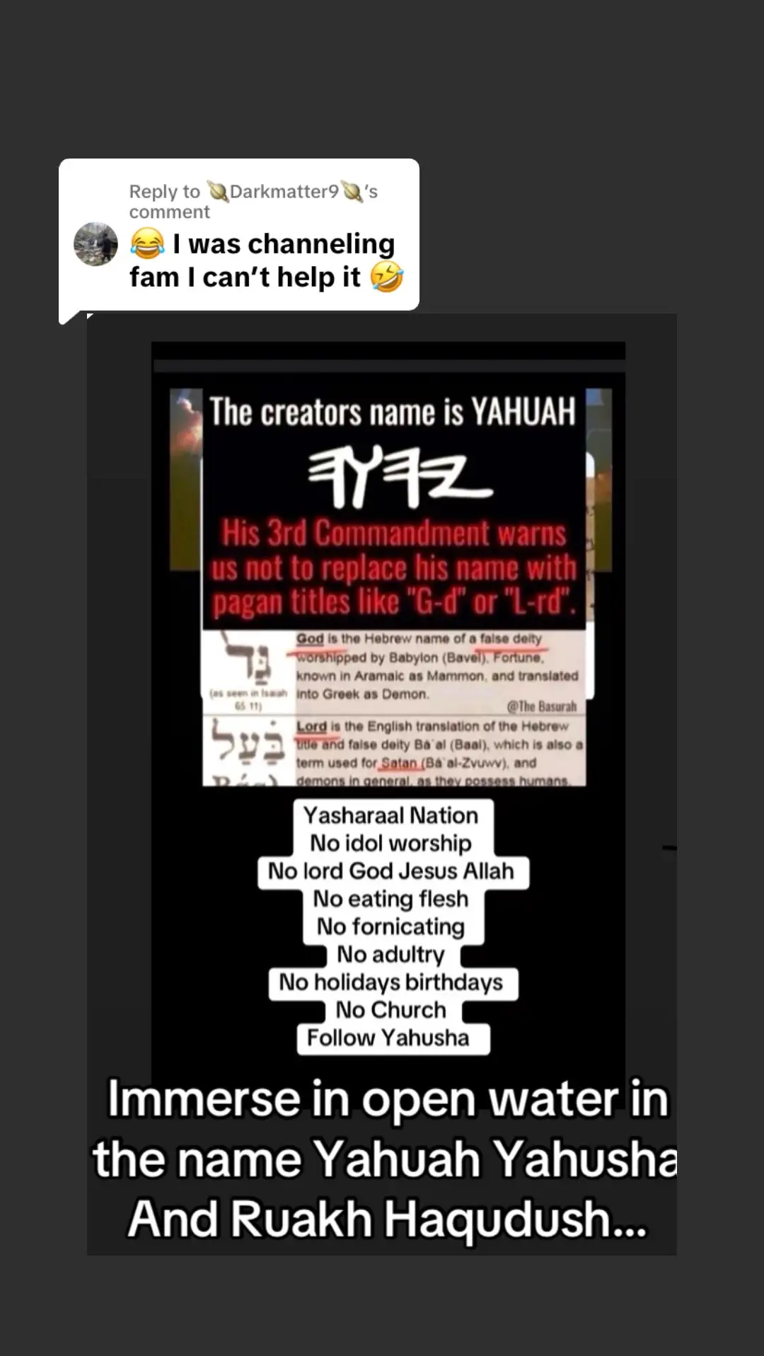 @Yahusha the man