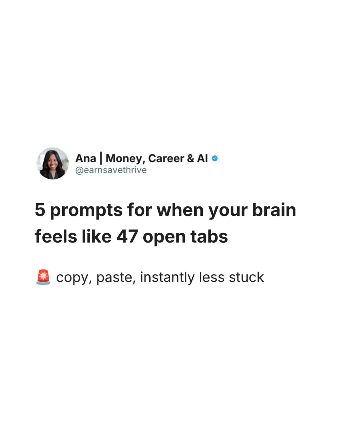 @Ana • Money, Career, AI