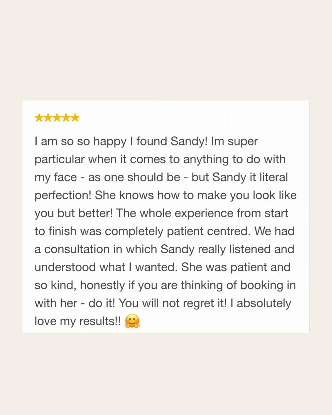 @Sandy Beauty