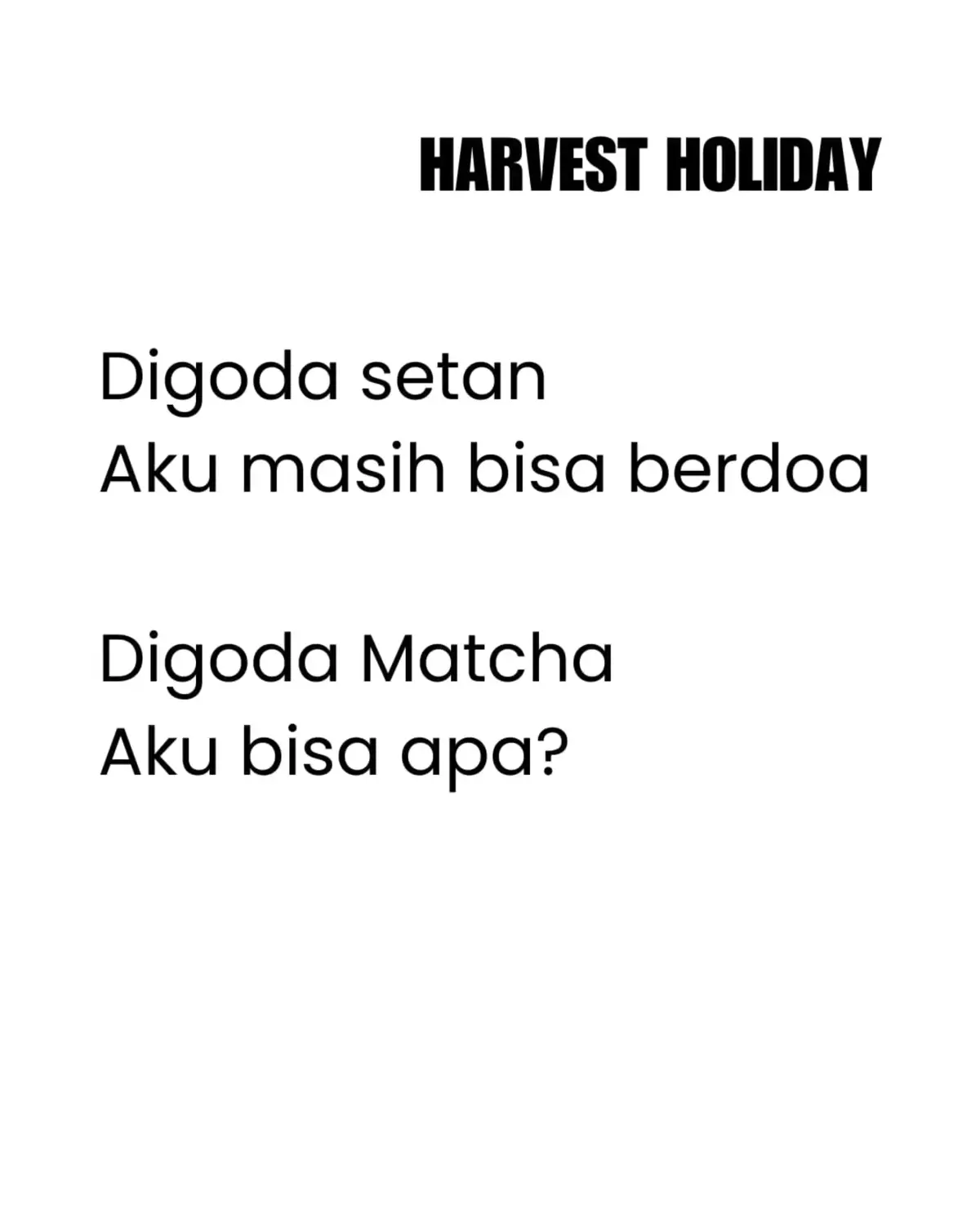 @Harvest Holiday