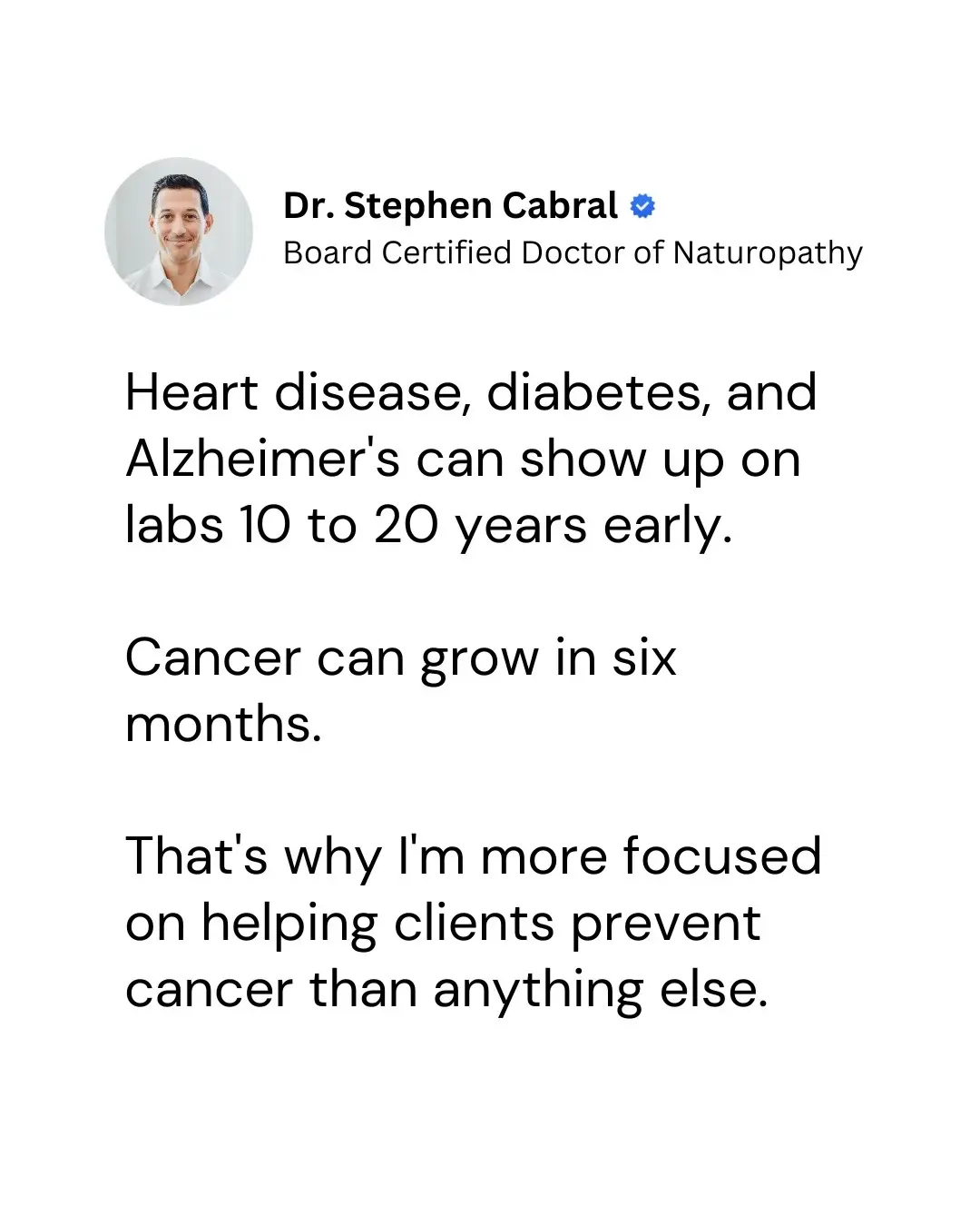 @Dr. Stephen Cabral