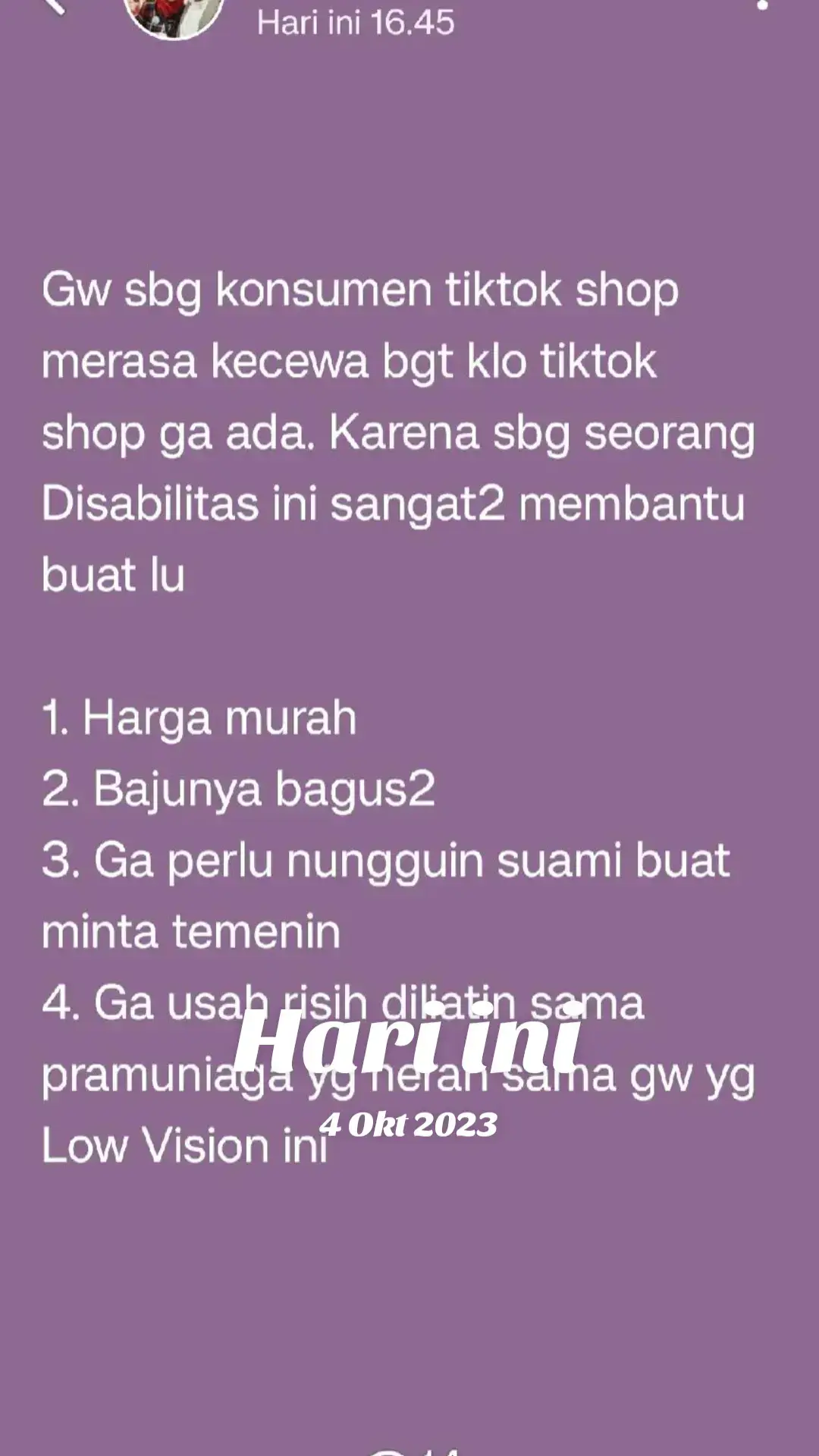 @Dian || Low Vision