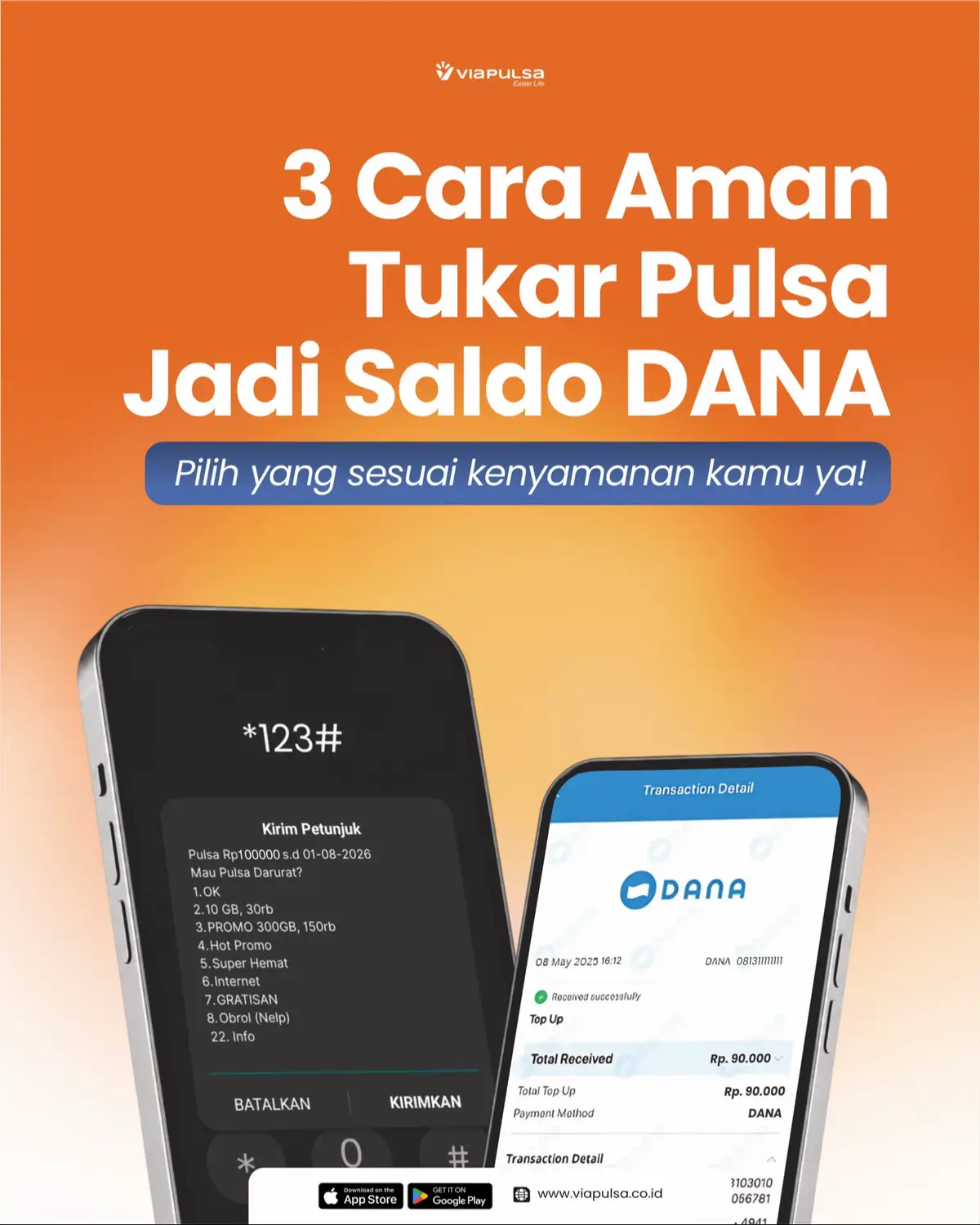 @Viapulsa | Convert Pulsa Aman