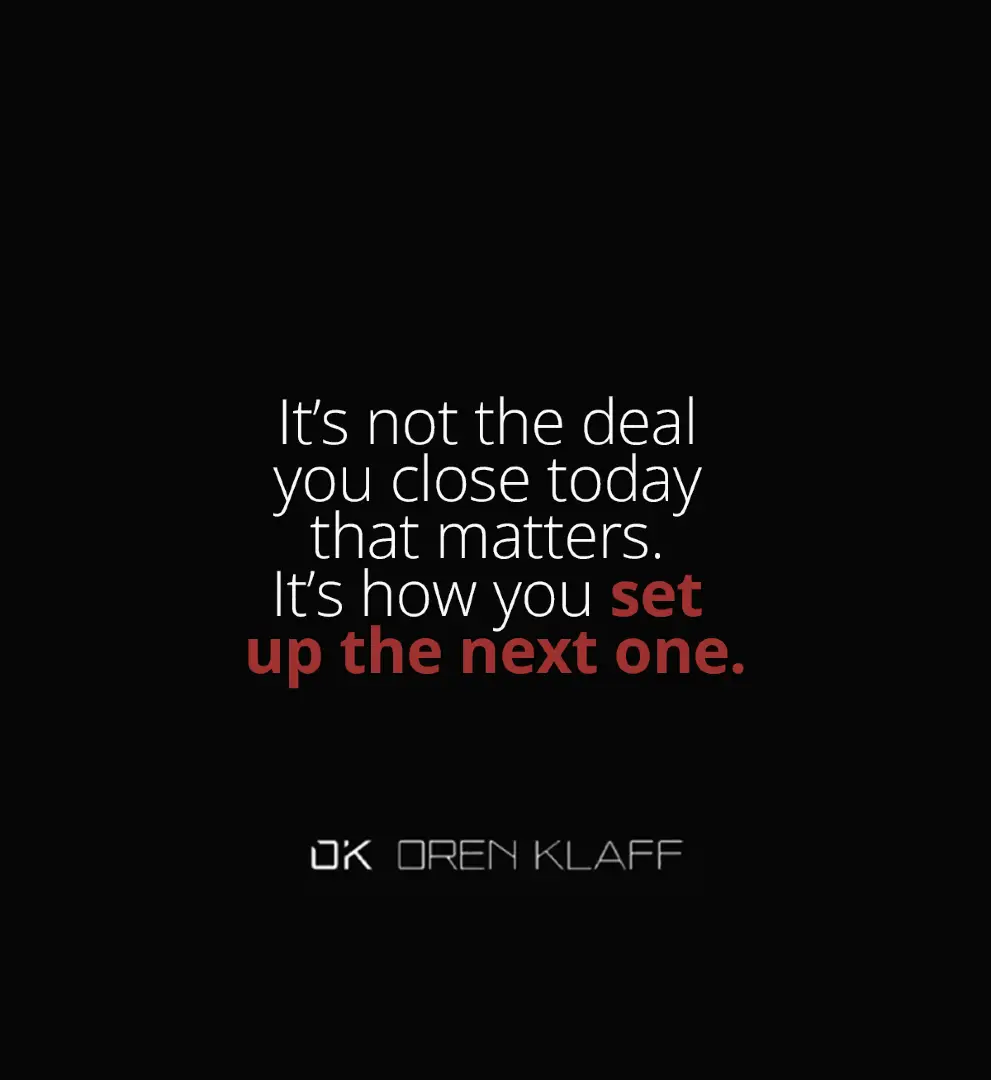 @Oren Klaff