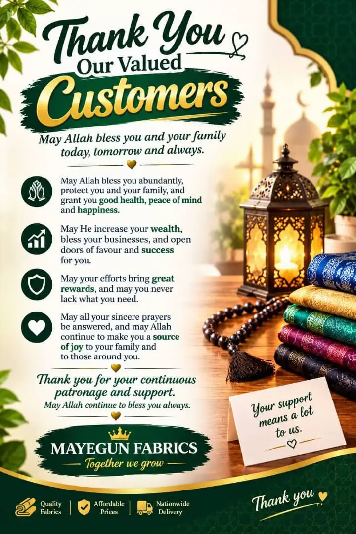 @MAYEGUN FABRICS OSOGBO
