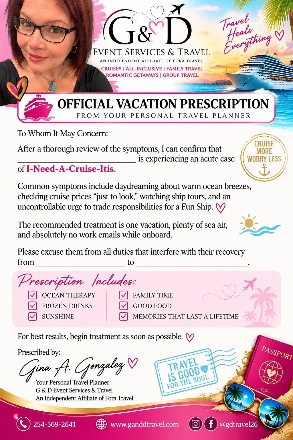 @G & D Travel โ๏ธ๐ณ๏ธ๐