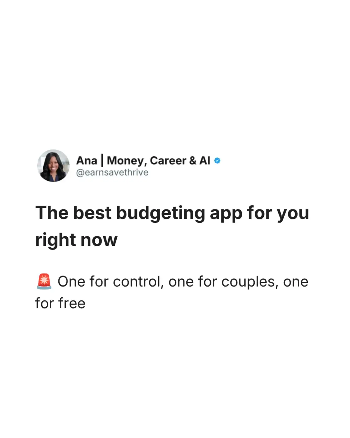 @Ana &bull; Money, Career, AI