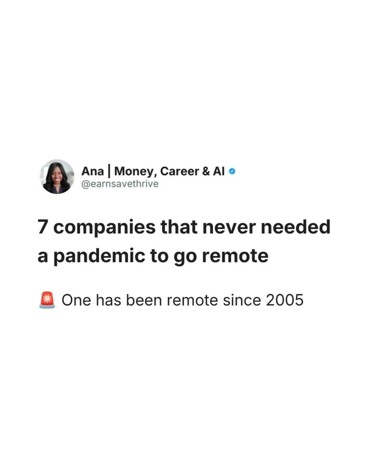 @Ana &bull; Money, Career, AI