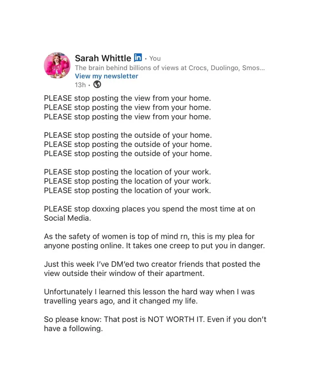 @Sarah Whittle