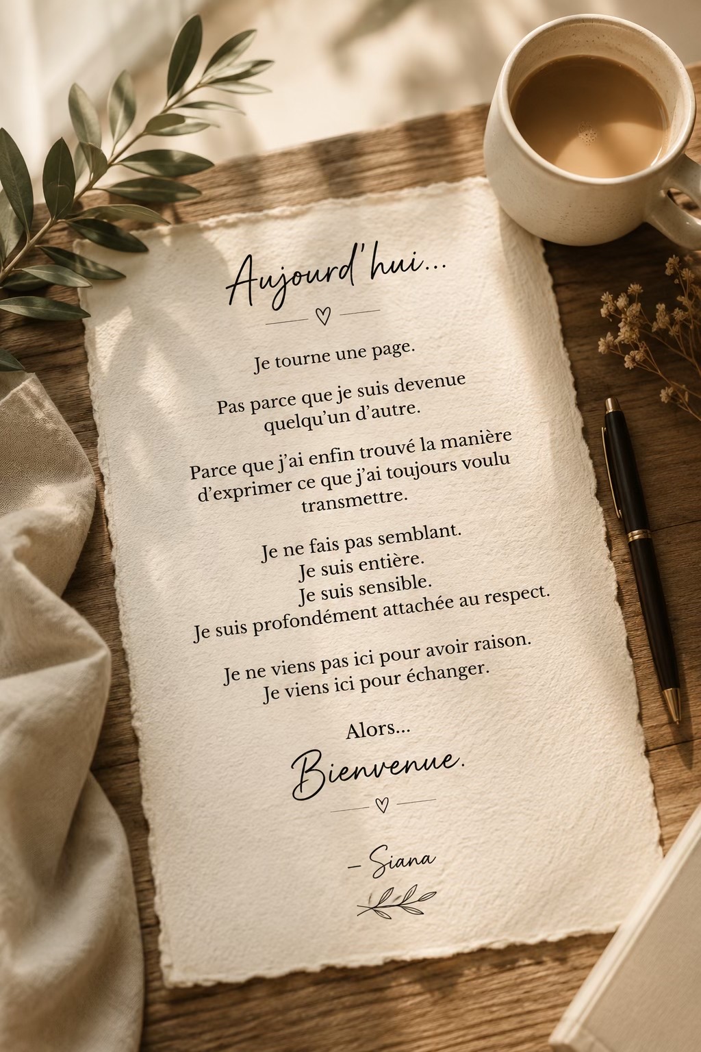 @🌿 Siana │ Entre les lignes