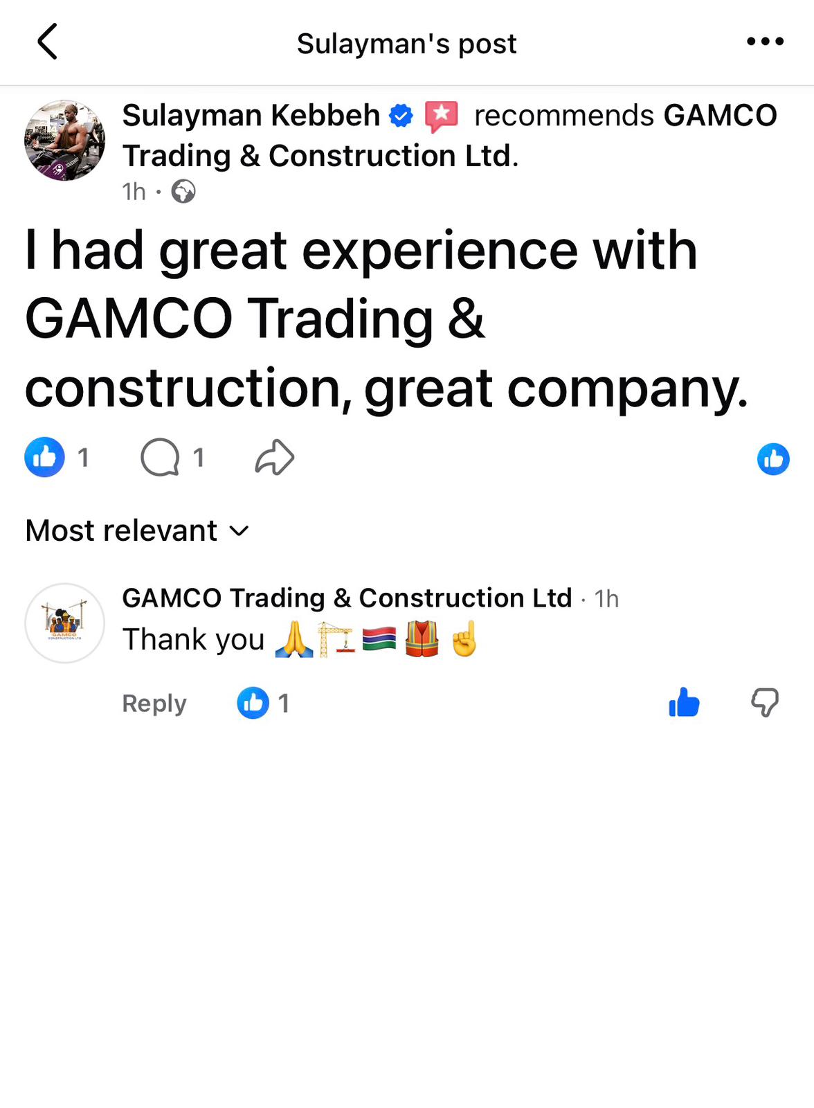 @#Gamco trading and con!ltd