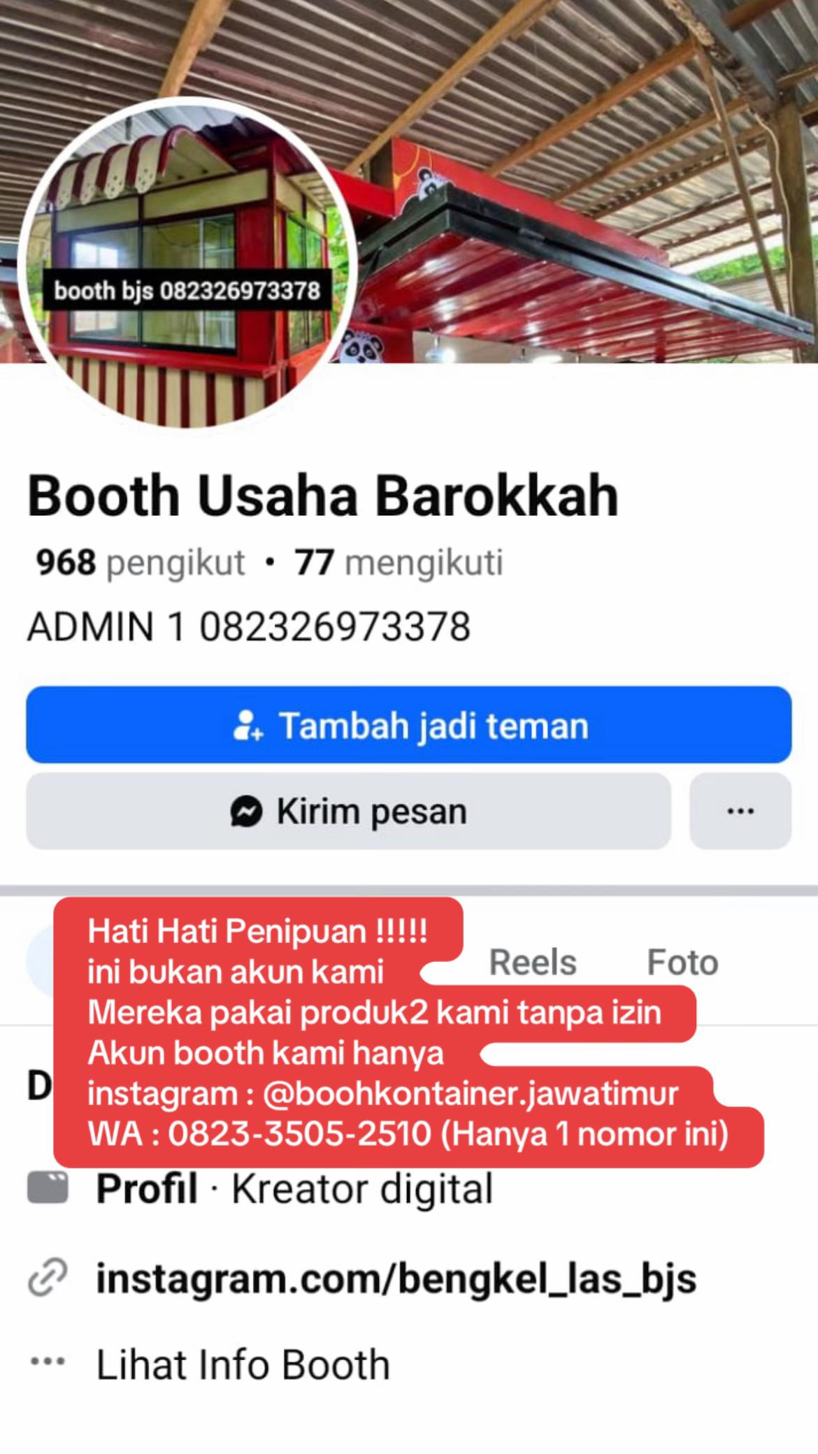 @Booth Container Jawa Timur