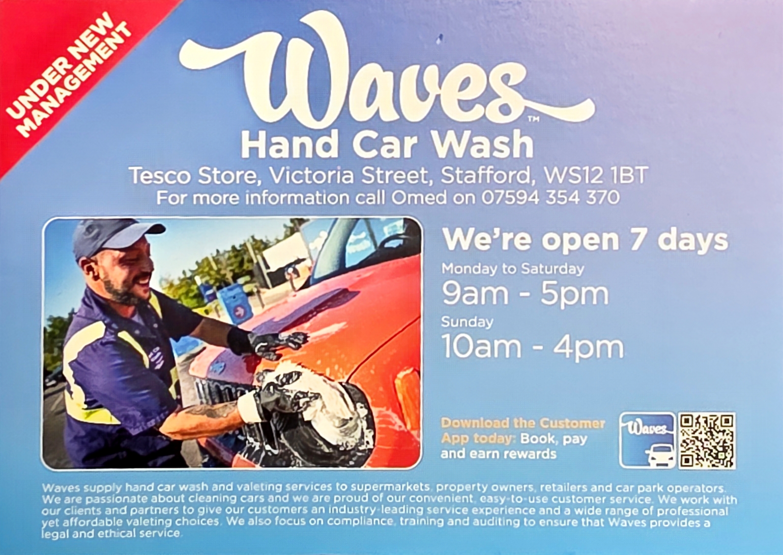 @Hednesford Waves hand car Wash