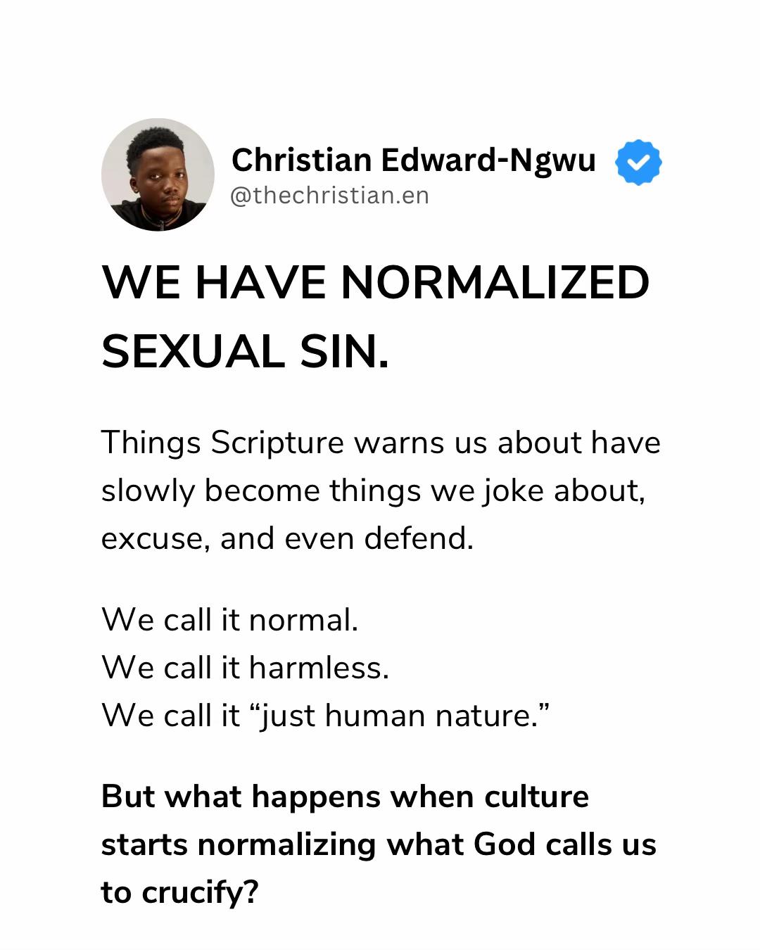 @Christian Edward-Ngwu