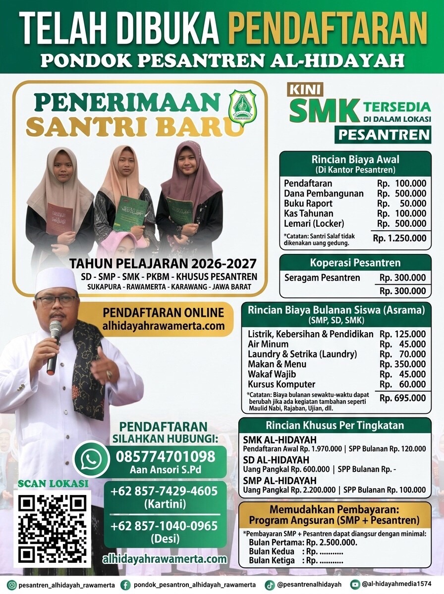 @Pesantren alhidayah Rawamerta