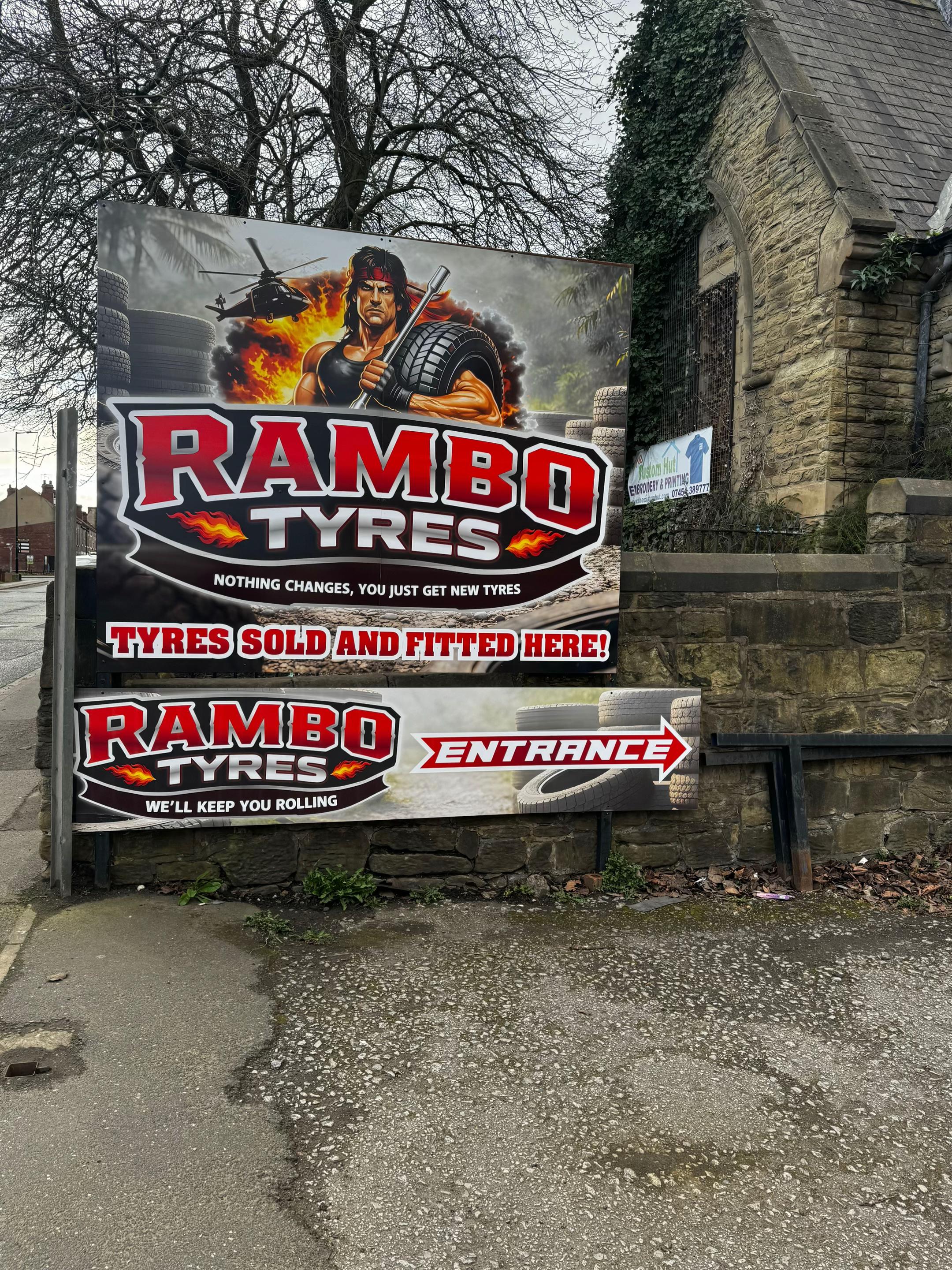 @&bull;Rambo tires