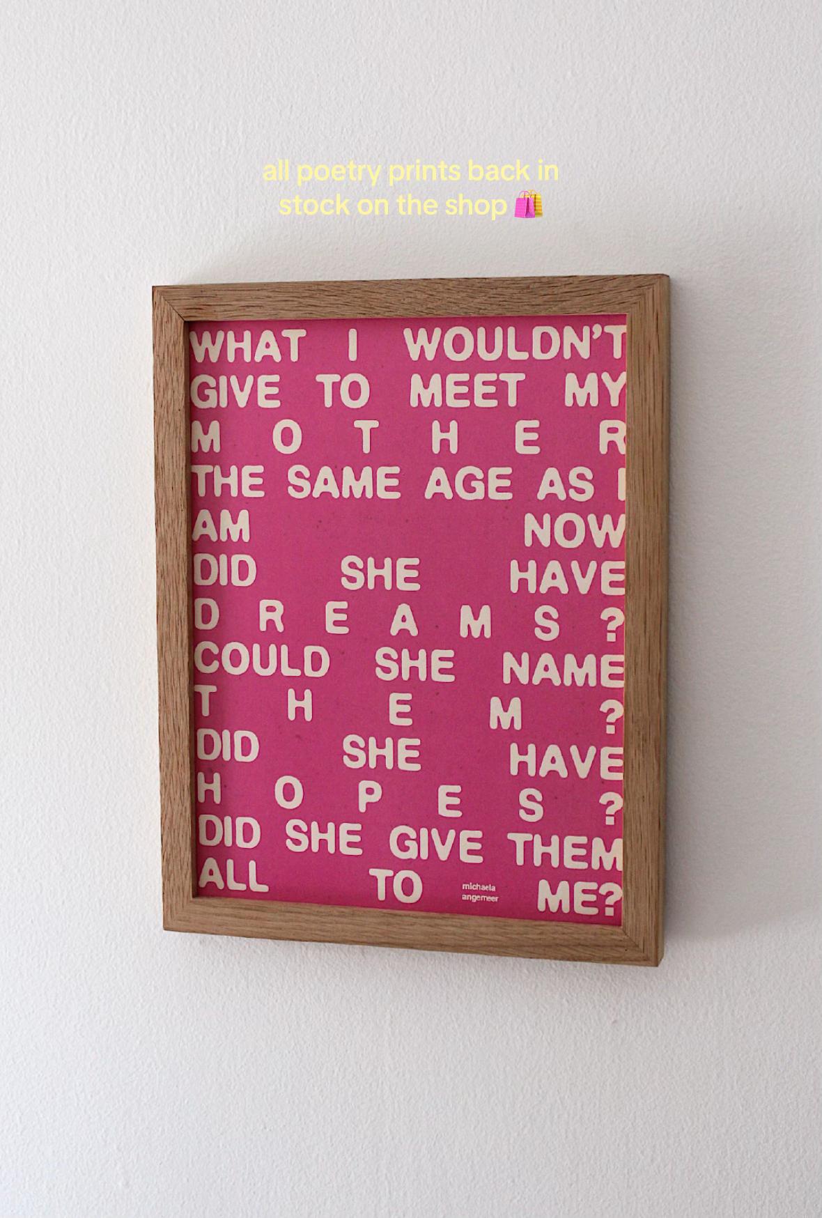 @michaela • poetry