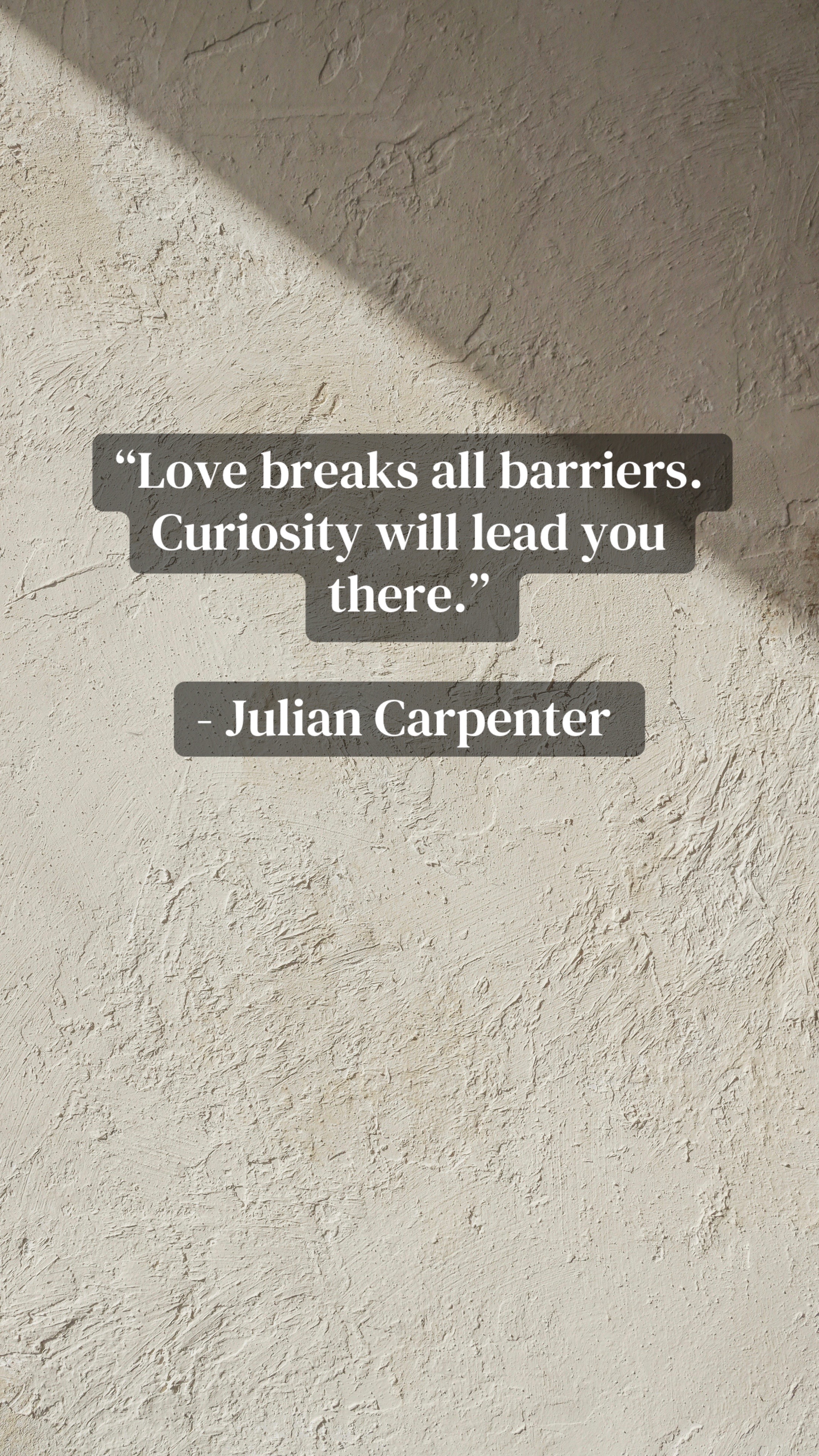 @Julian Carpenter