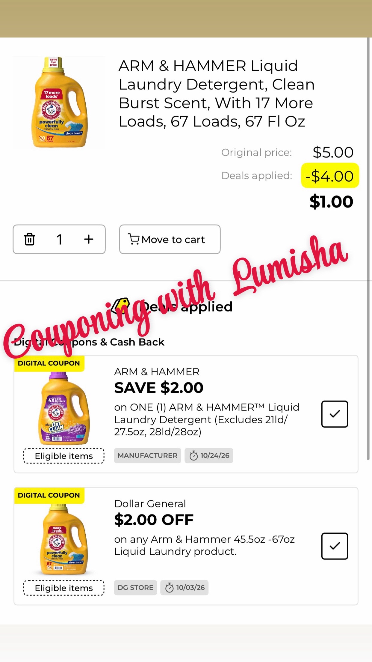 @Couponing with Lumisha