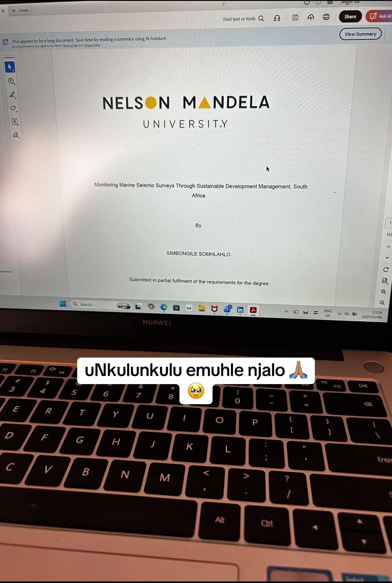@Simbongile Somhlahlo