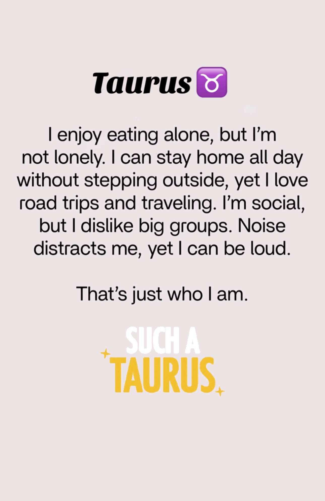 @A Taurus Goddess ๐