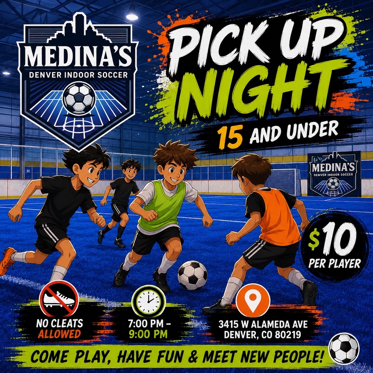 @Medina’s Denver Indoor Soccer