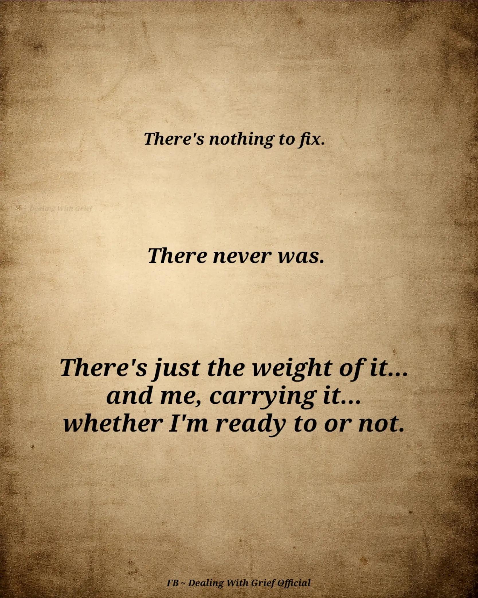 @Dealing With Grief