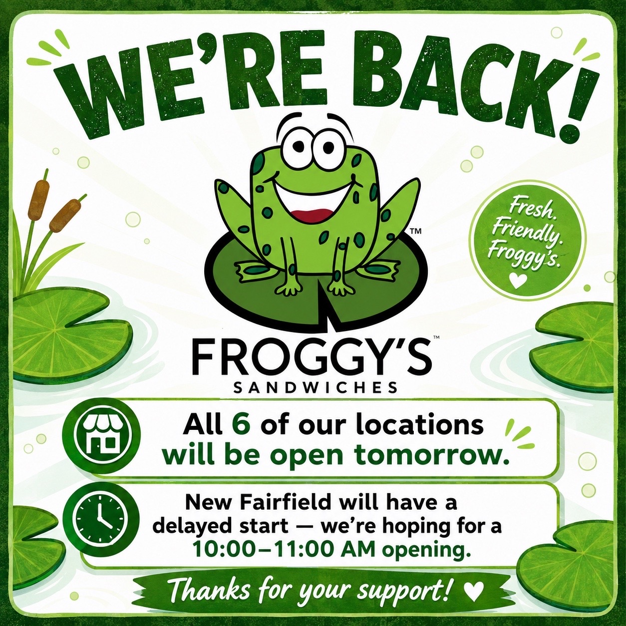 @Froggy’s sandwiches
