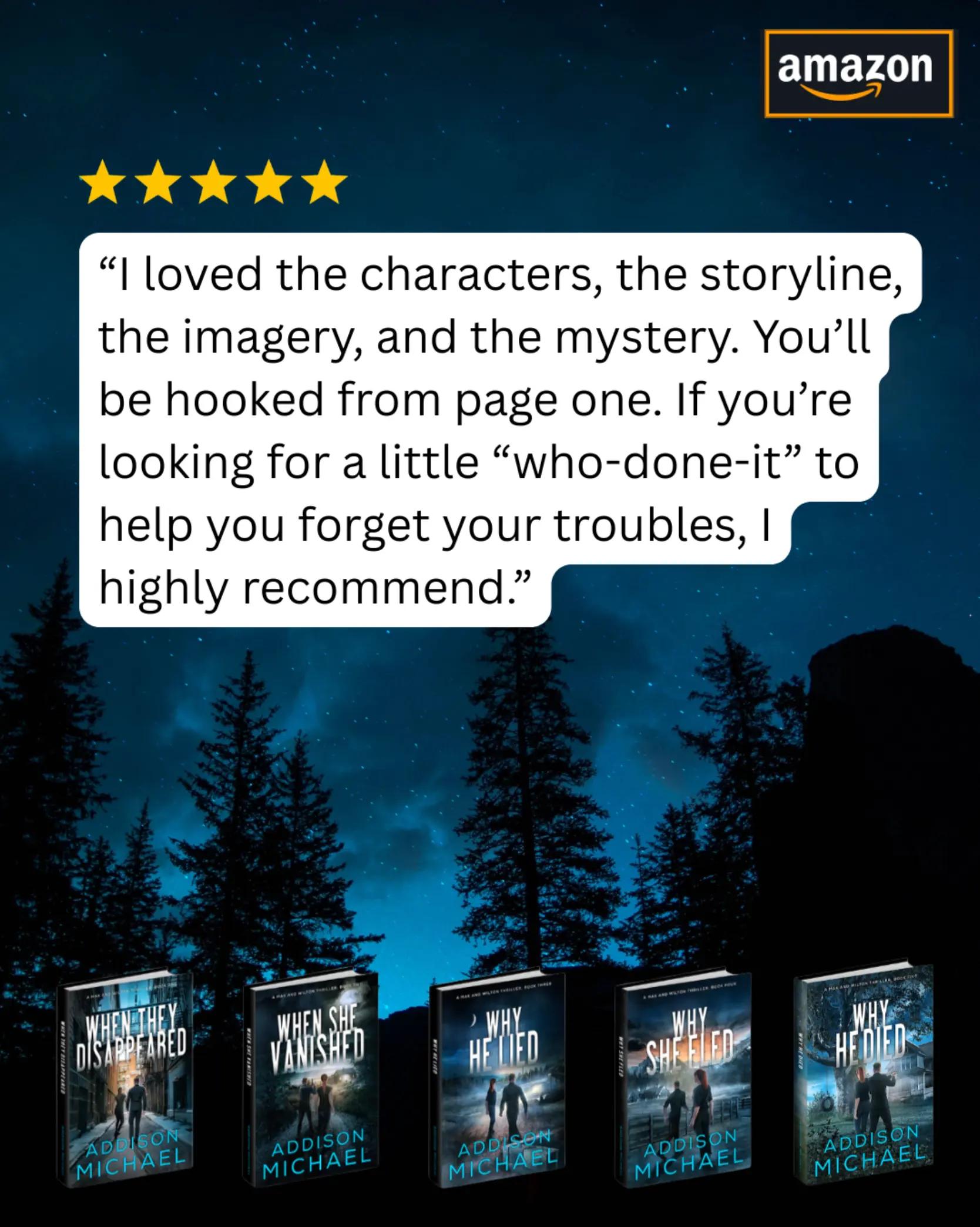 @Addison Michael Thriller Books