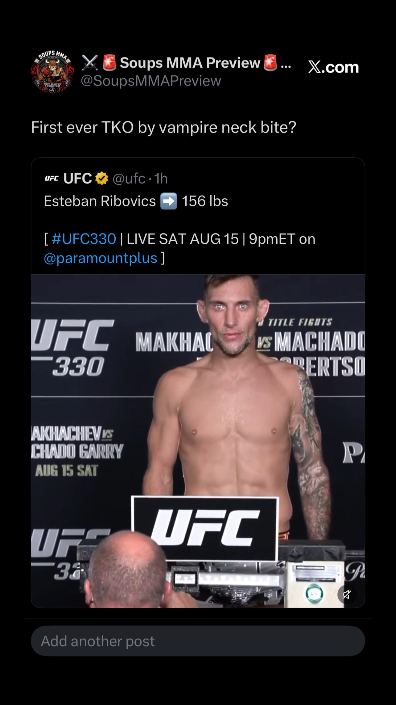 @🍜Soups MMA Preview 🍜