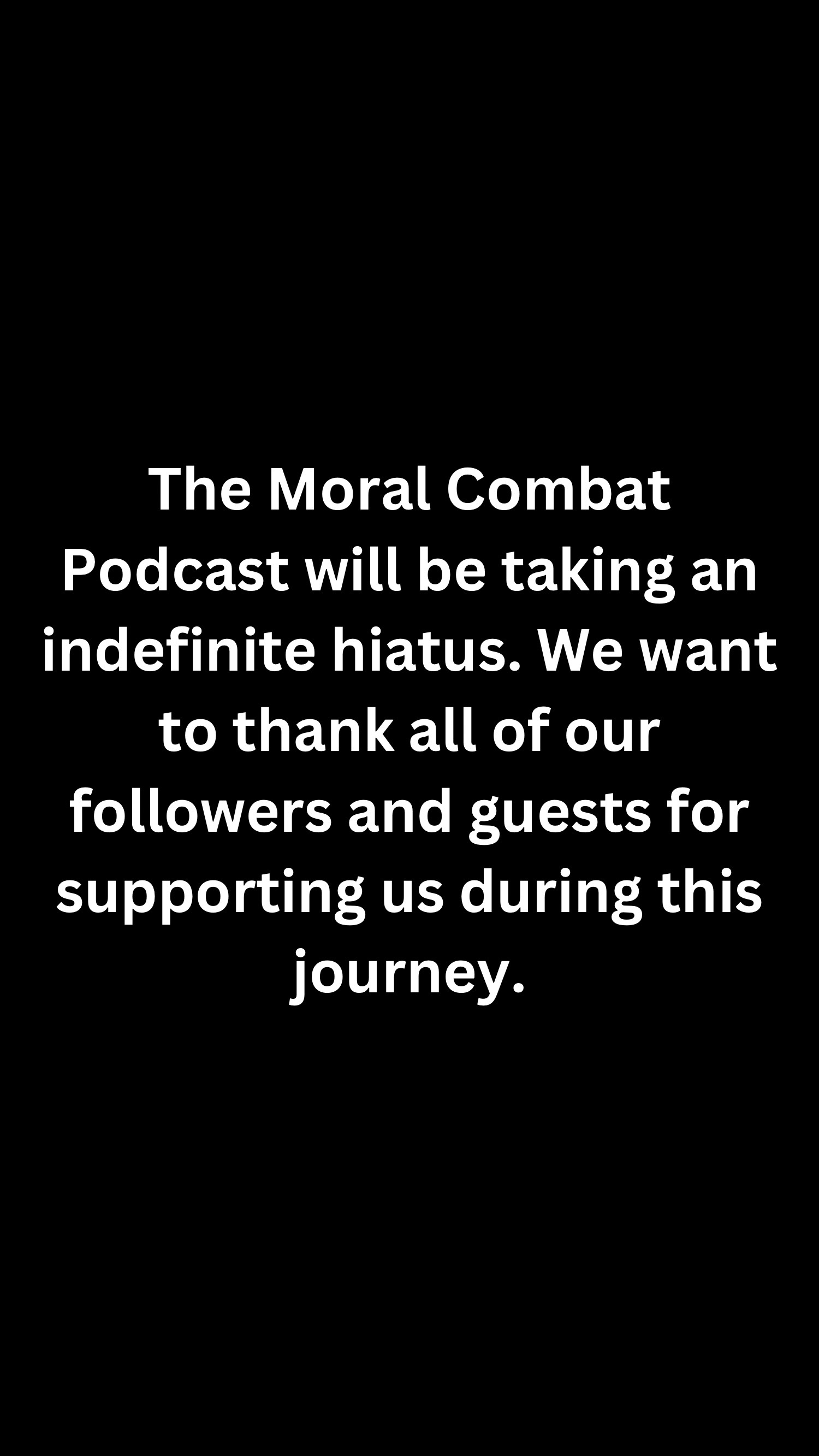 @Moral Combat Podcast