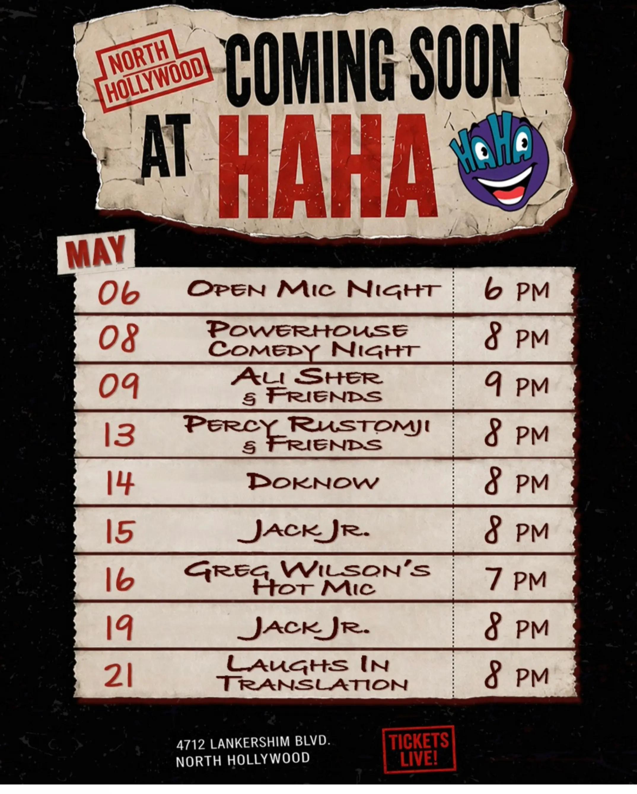 @HAHA COMEDY CLUB