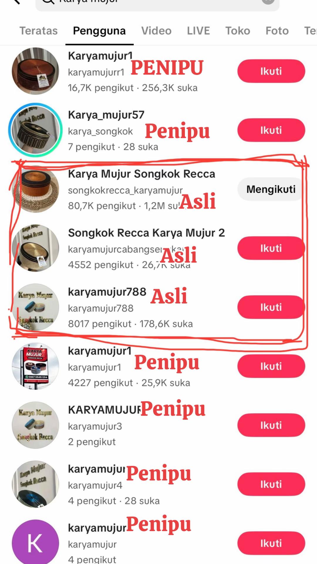 @Karya Mujur Songkok Recca