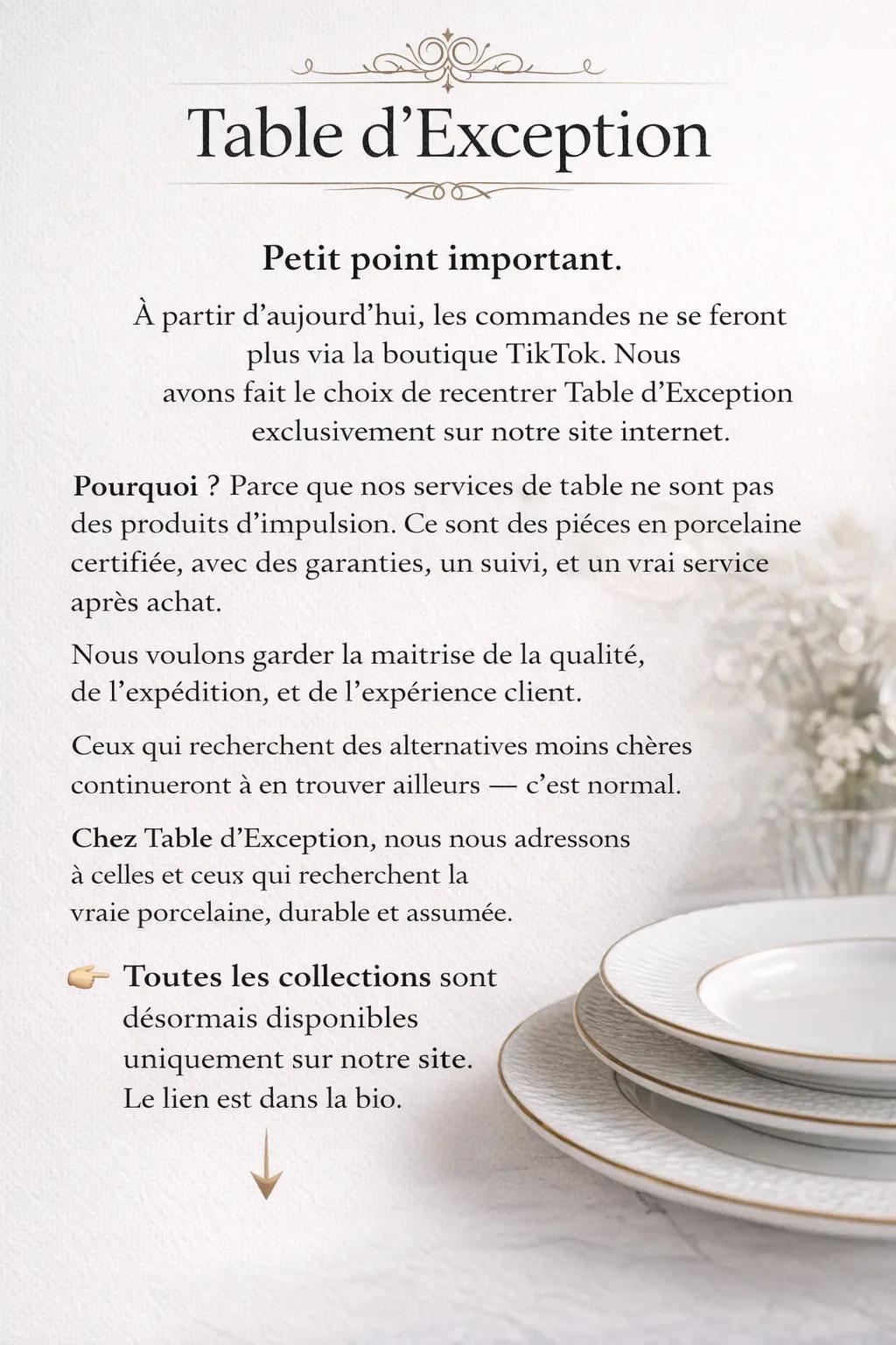 @Table d'exception