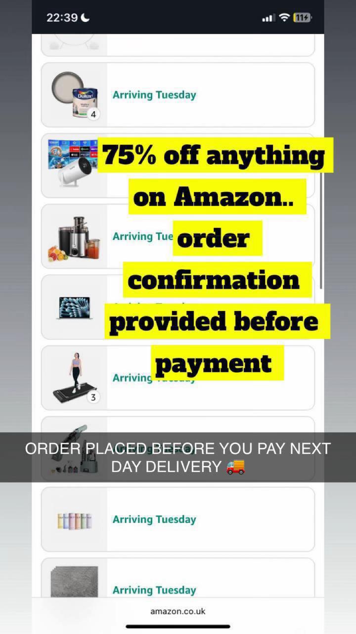 @75% off Amazon