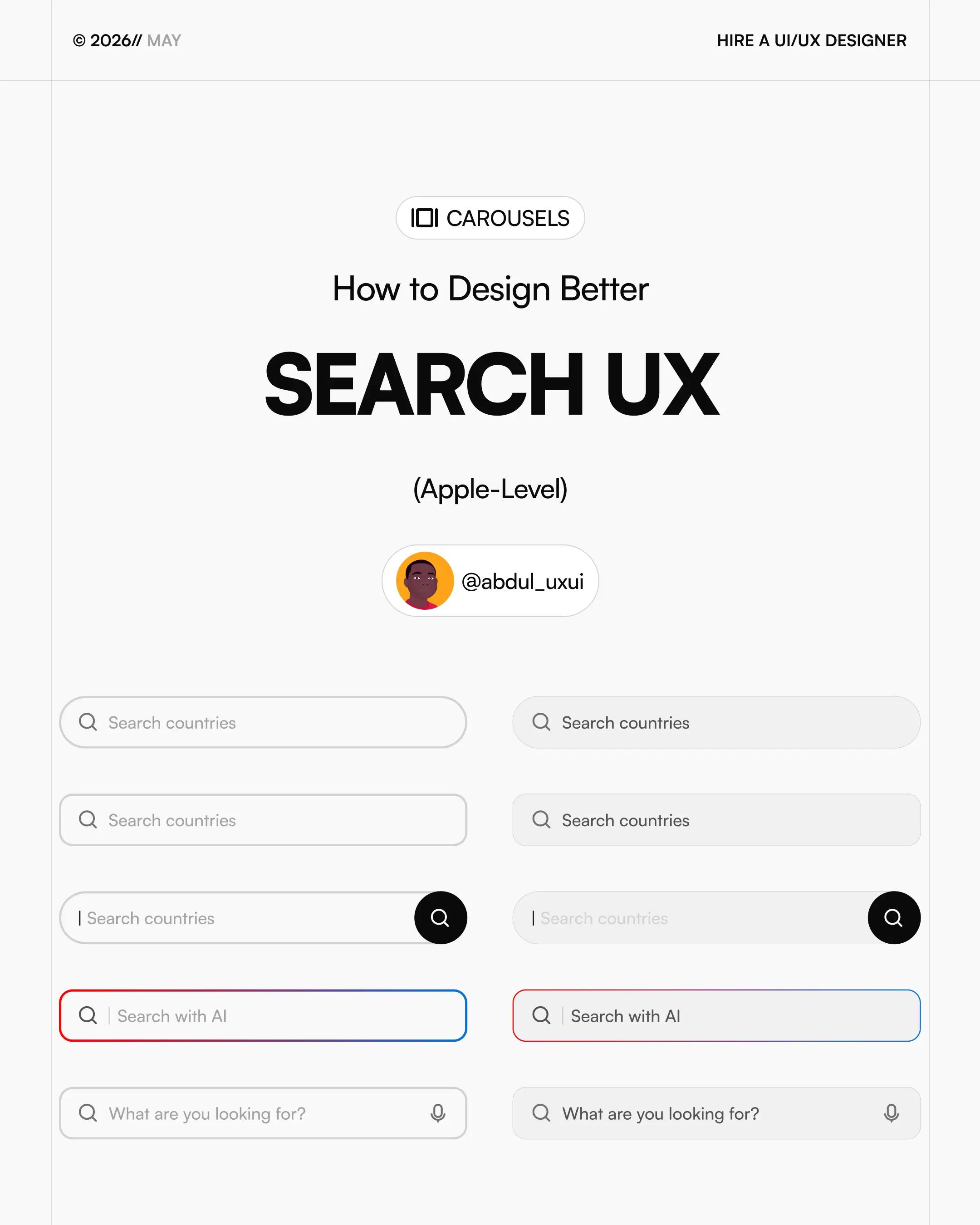 @Abdul &mdash; UI/UX Designer