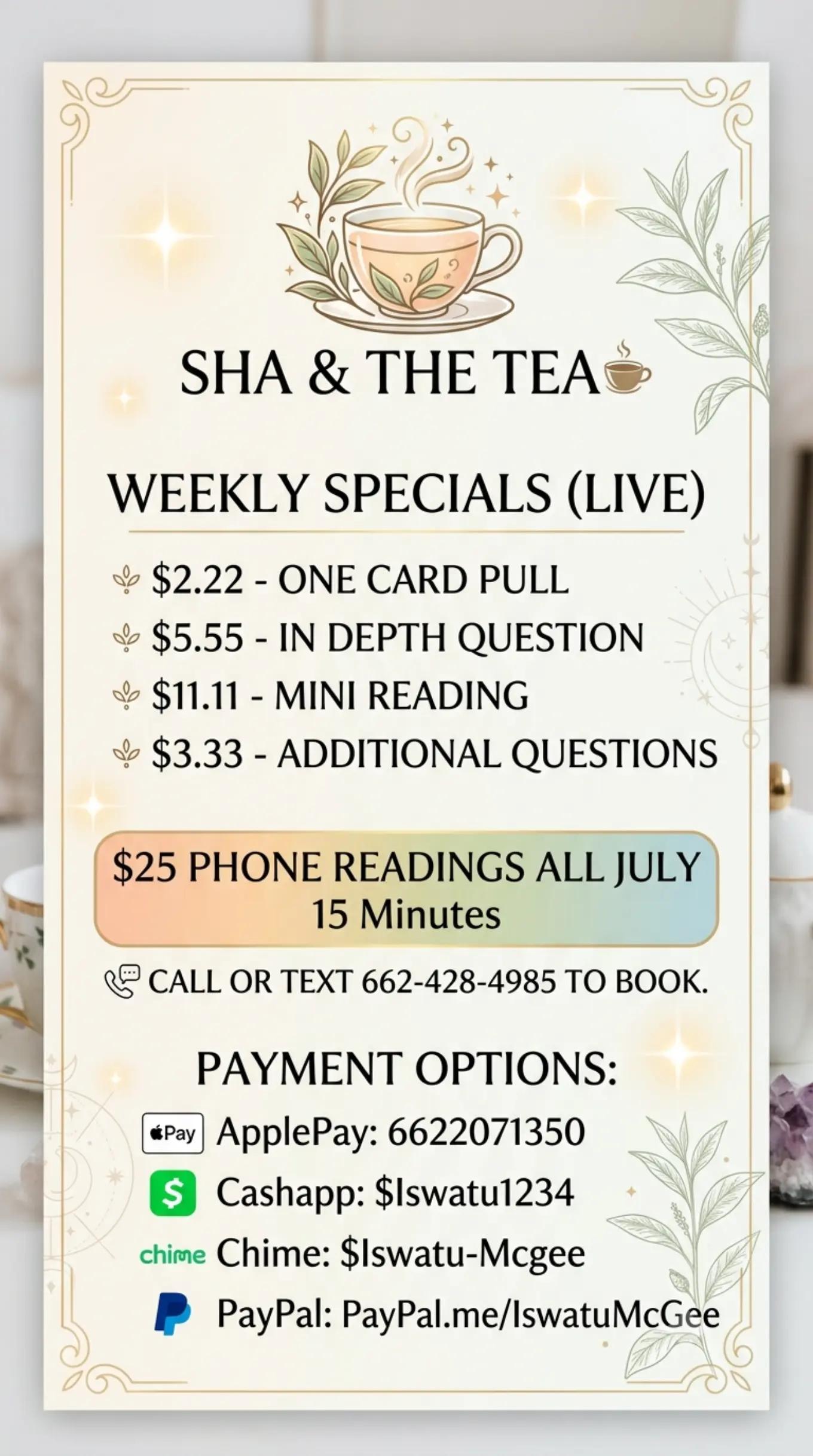 @Sha & The Tea ☕