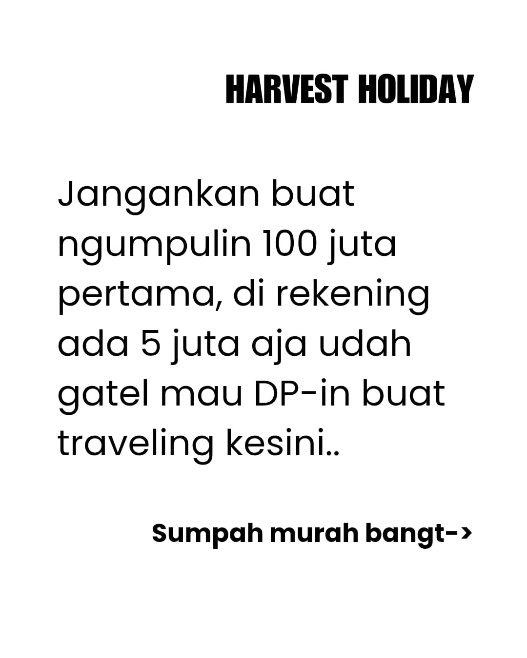 @Harvest Holiday