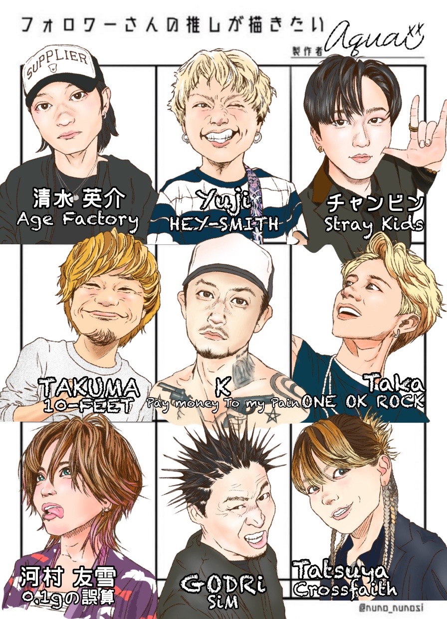@Aqua:) バンドマンお絵描き