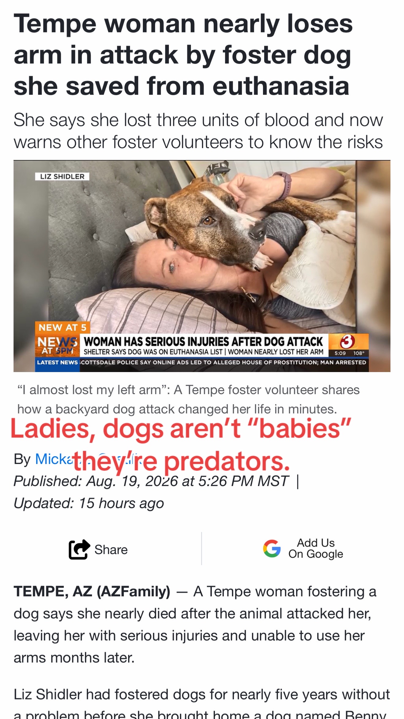 @Dogs aren’t Family