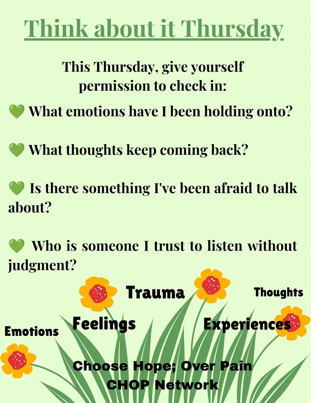 @Choose Hope; Over Pain