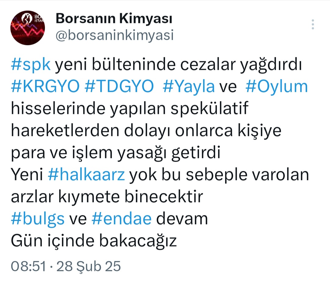 @Borsanın Kimyası