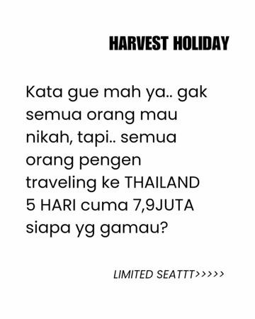 @Harvest Holiday