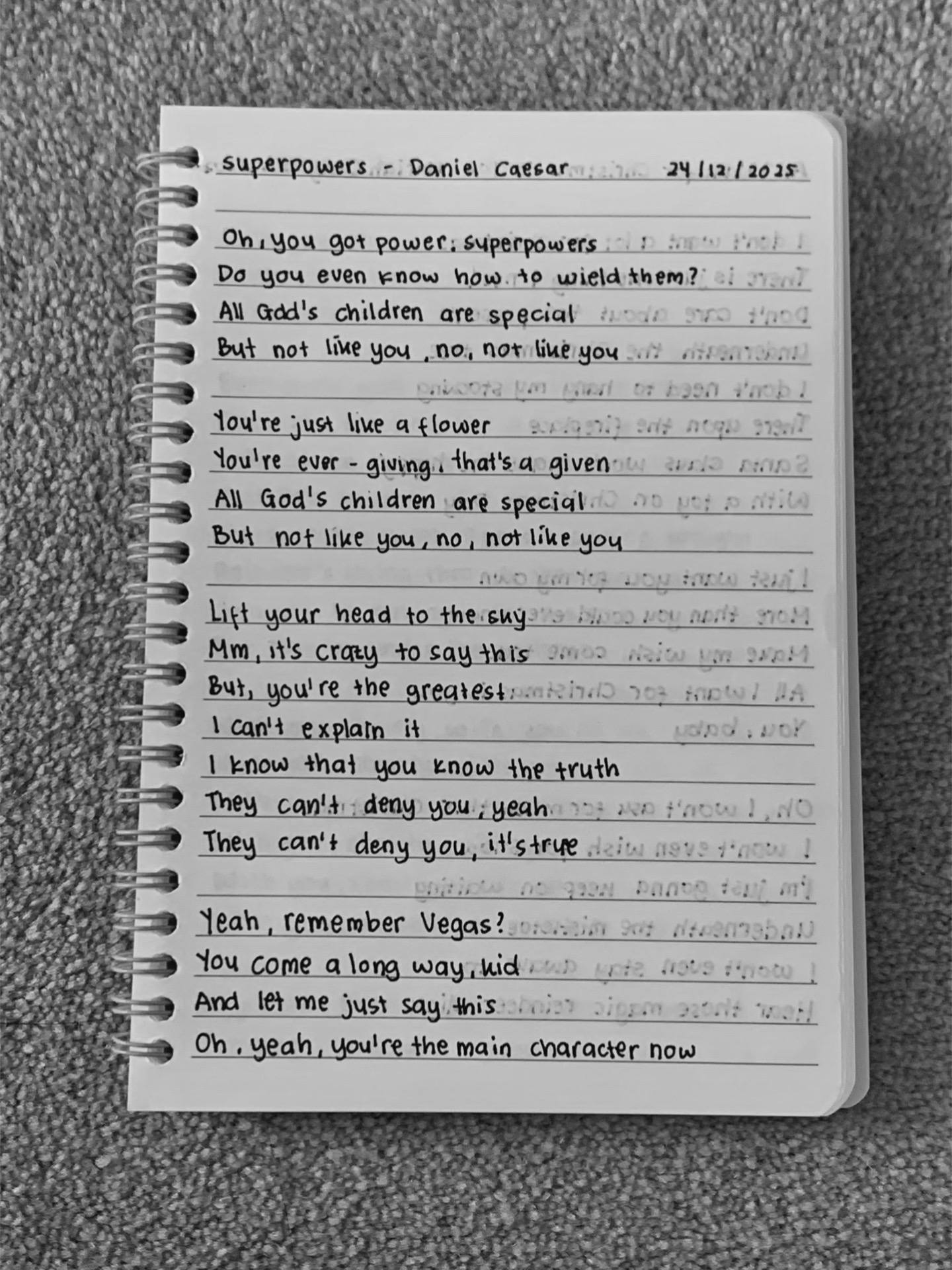 @handwriting lyrics